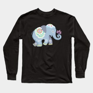 Cute Elephant Long Sleeve T-Shirt